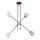 Argon 1842 - Lampadario a sospensione con supporto rigido ABSOS 4xE14/7W/230V alabastro marrone