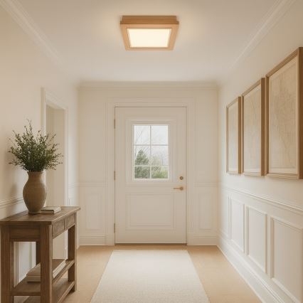 Argon 1866 - Plafonnier TABOR 4xE27/15W/230V 42x42 cm beige