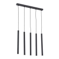 Argon 2137 - Lampadario a sospensione con filo ETNA 5xG9/6W/230V nero