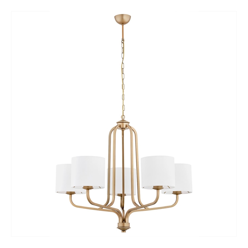 Argon 2172 - Lampadario a sospensione con catena MARANELLO 5xE27/15W/230V