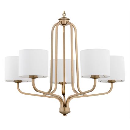 Argon 2172 - Lampadario a sospensione con catena MARANELLO 5xE27/15W/230V