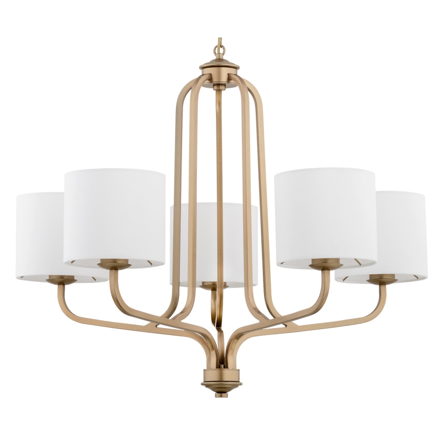 Argon 2172 - Lampadario a sospensione con catena MARANELLO 5xE27/15W/230V