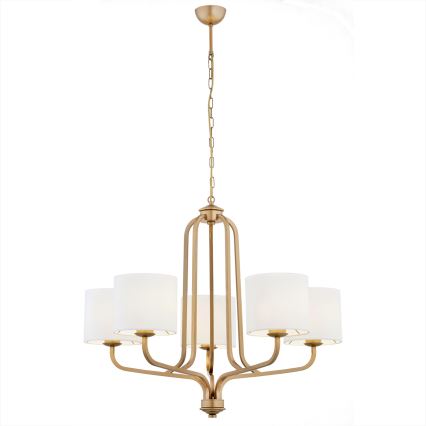 Argon 2172 - Lampadario a sospensione con catena MARANELLO 5xE27/15W/230V