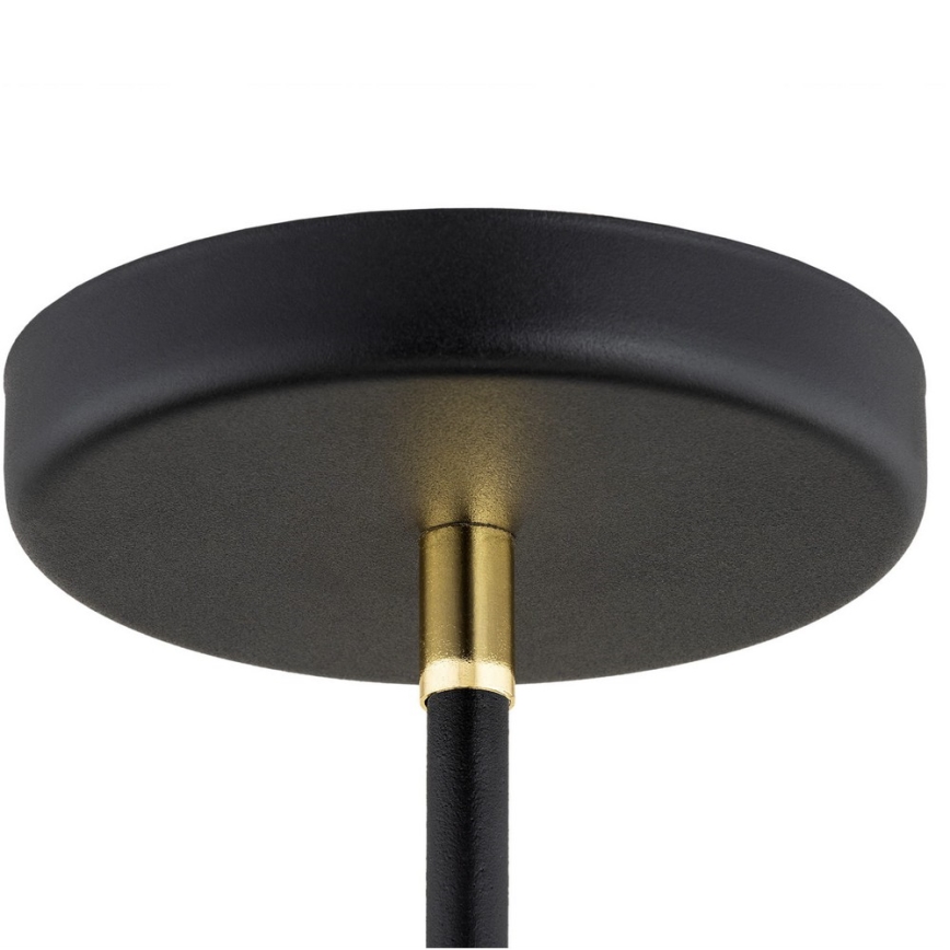 Argon 2552 - Lampadario su palo AVALONE 6xE27/15W/230V nero/oro