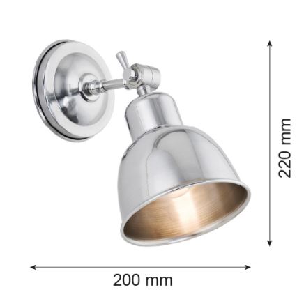 Argon 3172 - Applique EUFRAT 1xE27/60W/230V