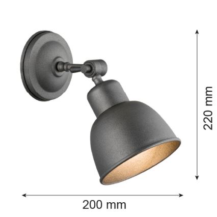 Argon 3183 - Applique murale EUFRAT 1xE27/60W/230V