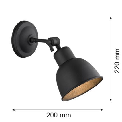Argon 3185 - Applique murale EUFRAT 1xE27/60W/230V