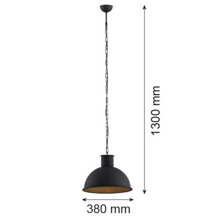 Argon 3191 - Hängeleuchte EUFRAT 1xE27/60W/230V