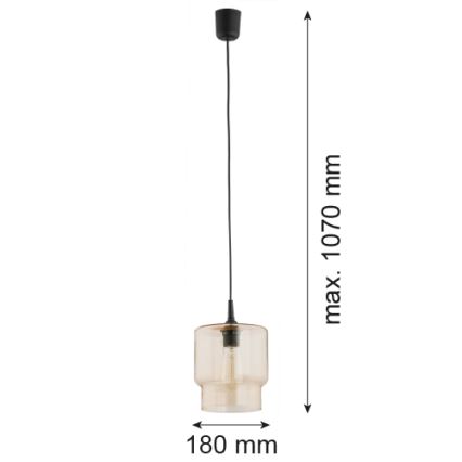 Argon 3273 - Lampadario su corda NEWA 1xE27/15W/230V beige