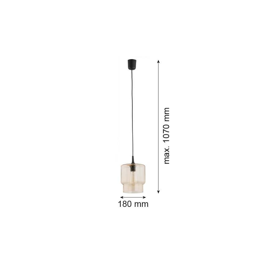 Argon 3273 - Lampadario su corda NEWA 1xE27/15W/230V beige