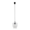 Argon 3275 - Lampadario su corda NEWA 1xE27/15W/230V trasparente