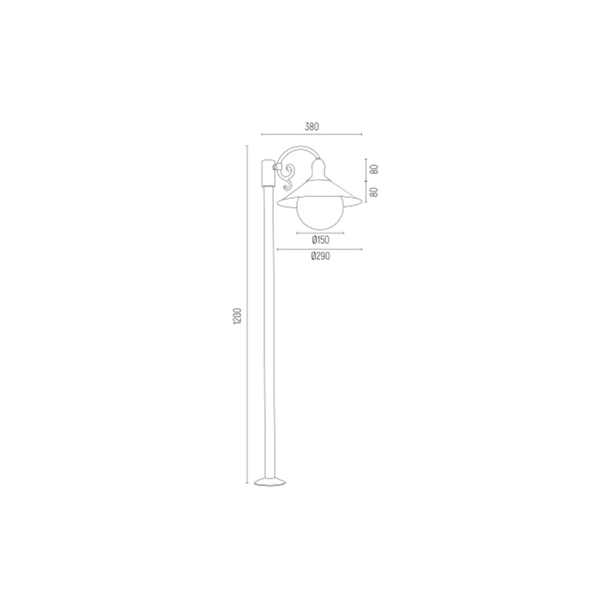 Argon 3284 - Außenleuchte ERBA BIS 1xE27/15W/230V