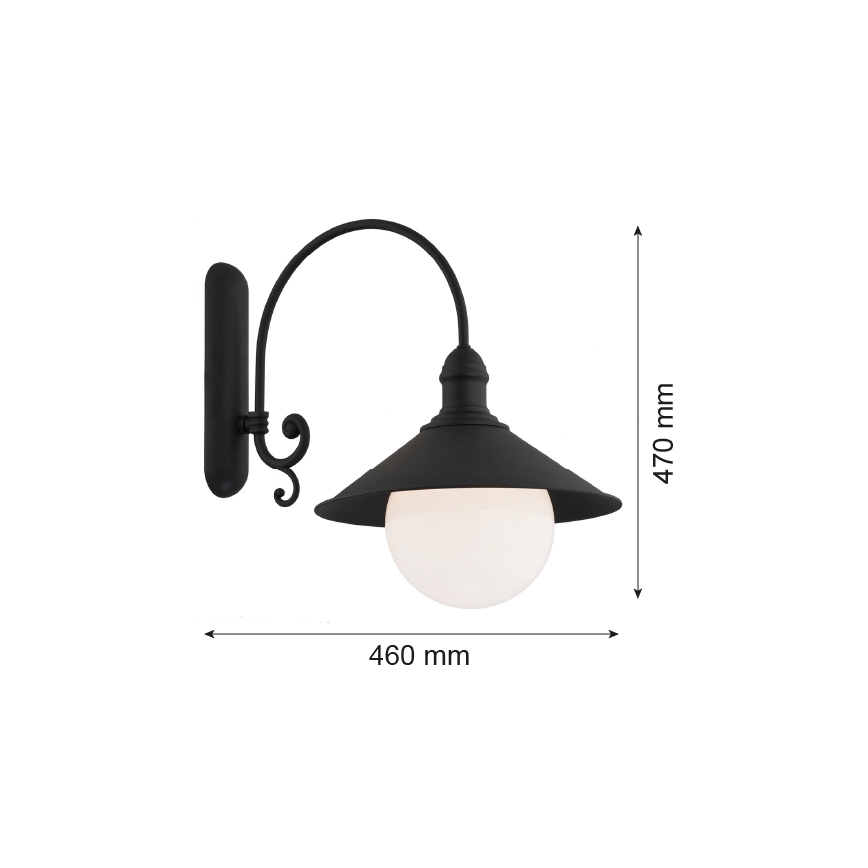 Argon 3286 - Applique ERBA BIS 1xE27/60W/230V