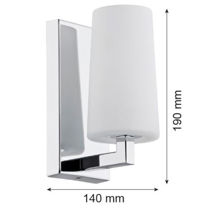 Argon 3358 - Applique CAMELOT 1xE27/15W/230V cromo lucido