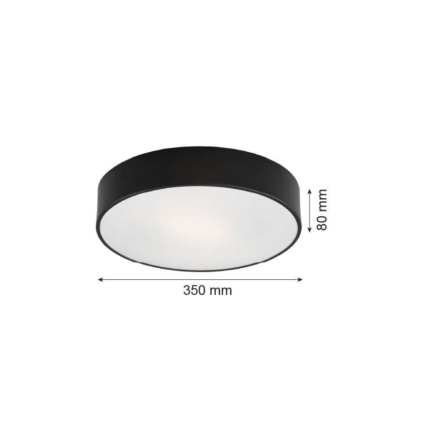 Argon 3570 - Plafonnier LED DARLING LED/25W/230V d. 35 cm noir