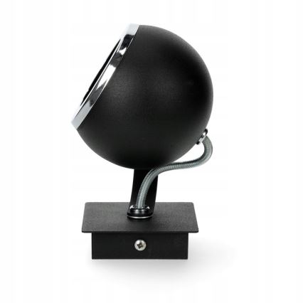 Argon 3638 - Spot mural KOS 1xGU10/5W/230V noir/chrome brillant