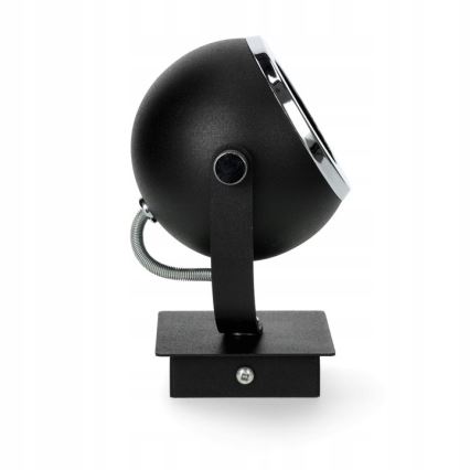 Argon 3638 - Spot mural KOS 1xGU10/5W/230V noir/chrome brillant