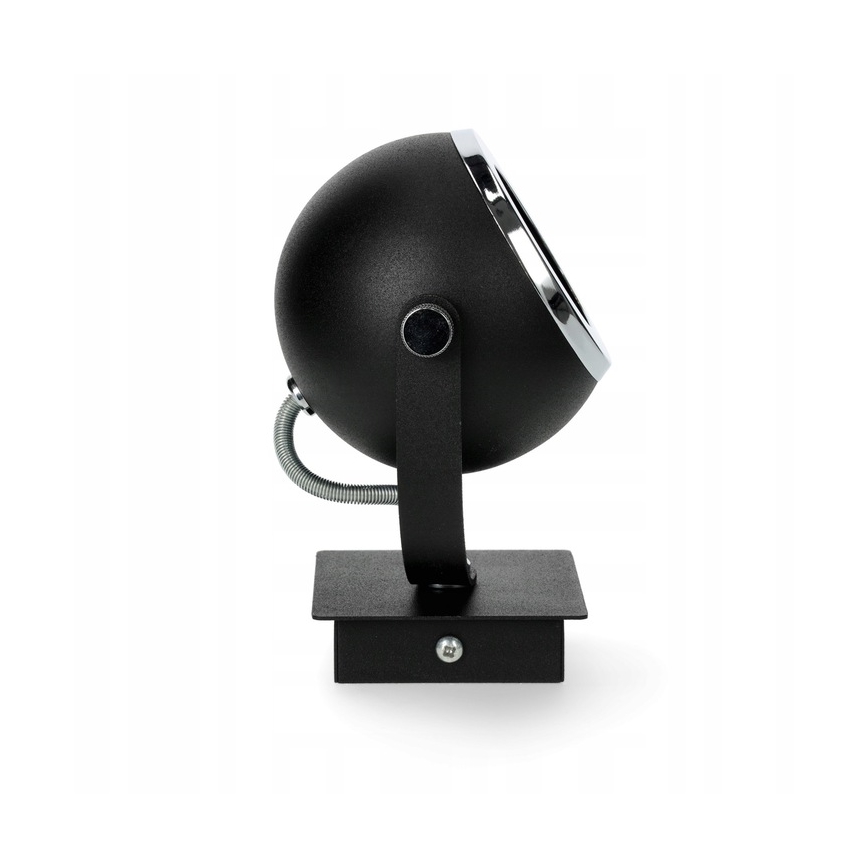 Argon 3638 - Spot mural KOS 1xGU10/5W/230V noir/chrome brillant