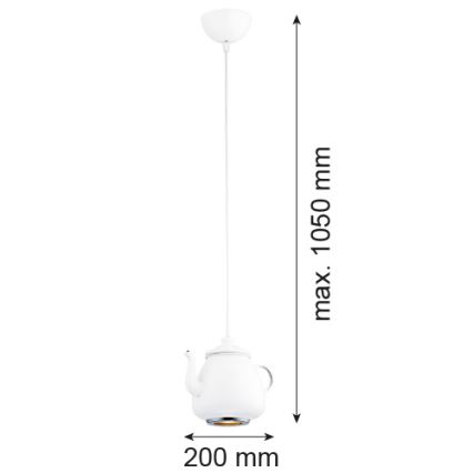 Argon 3650 - Decken-Hängeleuchte JAMAJKA 1xGU10/50W/230V
