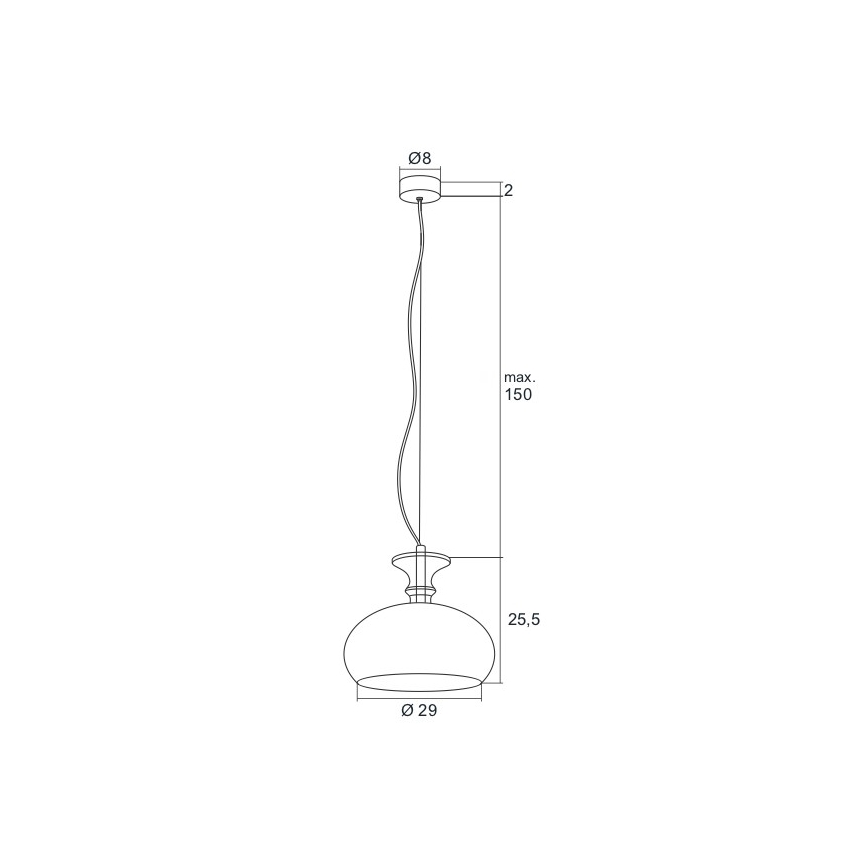 Argon 3805 - Lampadario LED a sospensione con filo GROSSETO LED/8W/230V