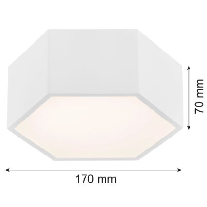 Argon 3828 - Plafoniera LED ARIZONA LED/9W/230V bianca