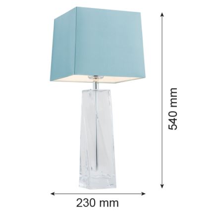 Argon 3839 - Lampada da tavolo LILLE 1xE27/15W/230V blu
