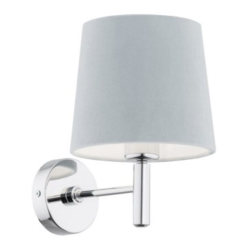 Argon 3910 - Applique murale BOLZANO 1xE27/15W/230V bleu/chrome brillant