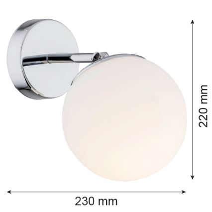 Argon 3988 - Applique SATELITE 1xE27/15W/230V cromo lucido