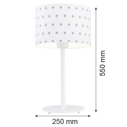 Argon 4125 - Tischlampe MAGIC 1xE27/15W/230V weiß