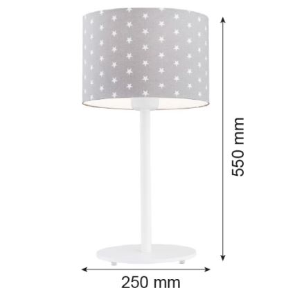 Argon 4126 - Tischlampe MAGIC 1xE27/15W/230V grau/weiß
