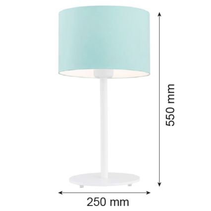 Argon 4127 - Lampe de table MAGIC 1xE27/15W/230V turquoise/blanc