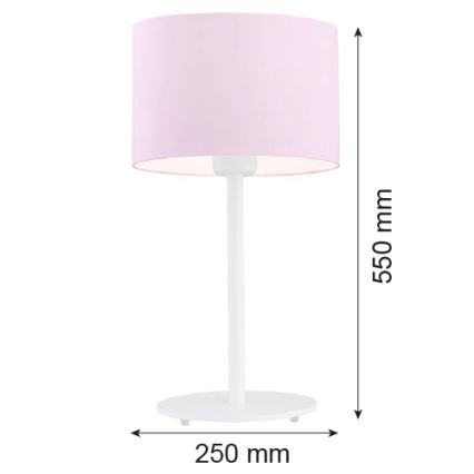 Argon 4128 - Tischlampe MAGIC 1xE27/15W/230V rosa/weiß