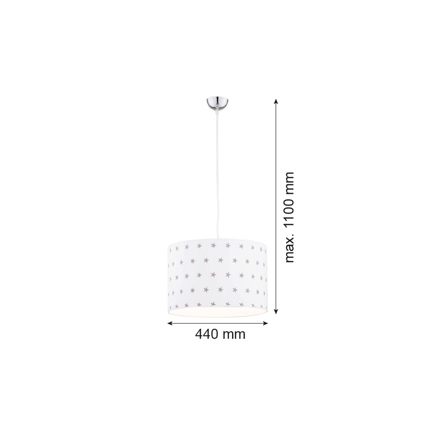 Argon 4133 - Suspension filaire MAGIC 1xE27/15W/230V blanc