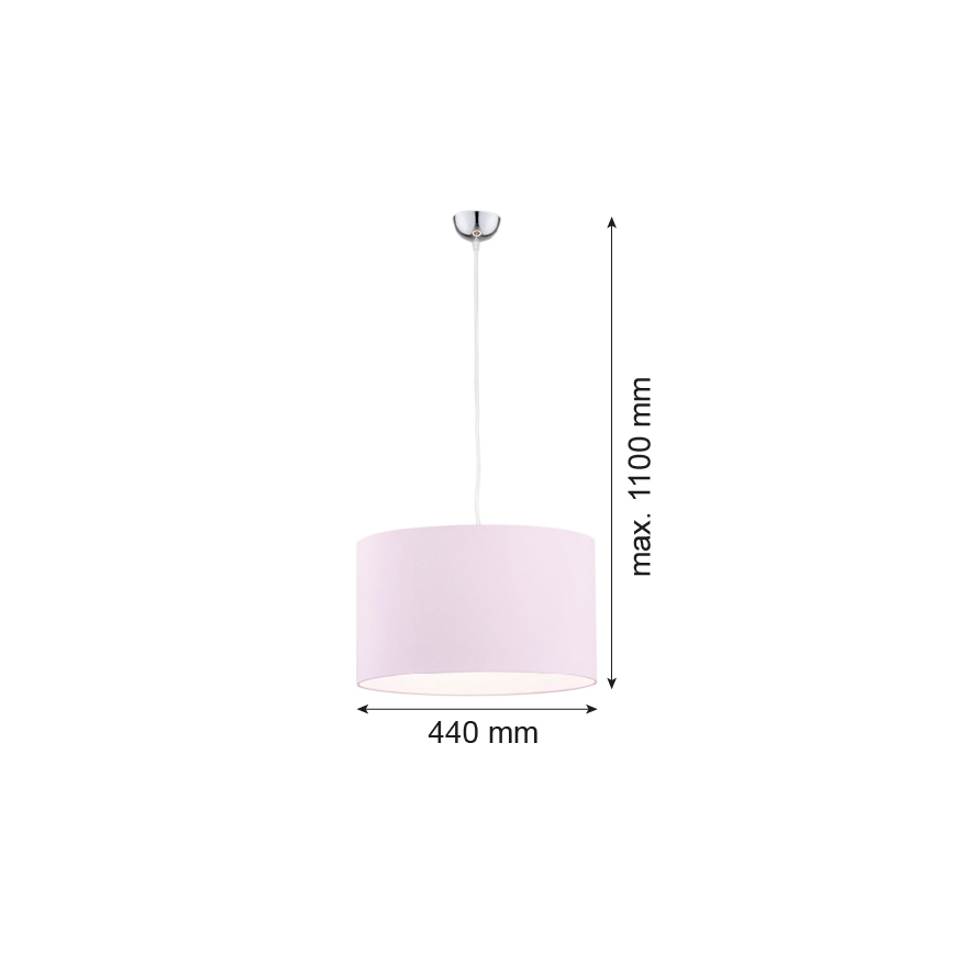 Argon 4136 - Suspension filaire MAGIC 1xE27/15W/230V rose