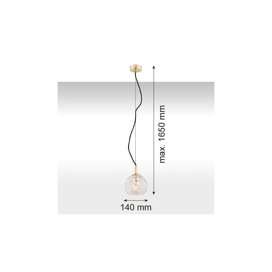 Argon 4200 - Lampadario  a sospensione OVIEDO 1xE27/15W/230V
