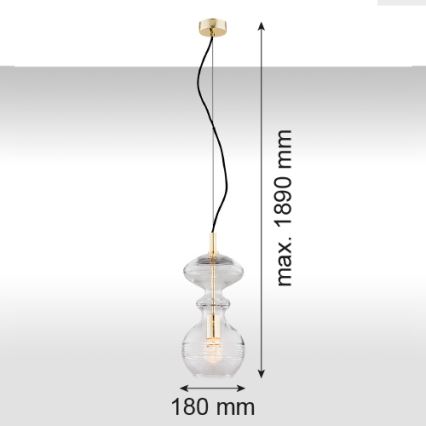 Argon 4203 - Suspension avec fil BILBAO 1xE27/15W/230V