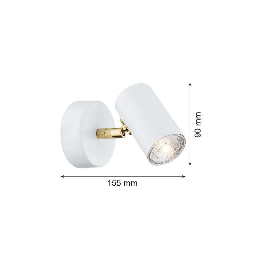 Argon 4209 - Faretto da soffitto LAGOS 1xGU10/5W/230V bianco/dorato