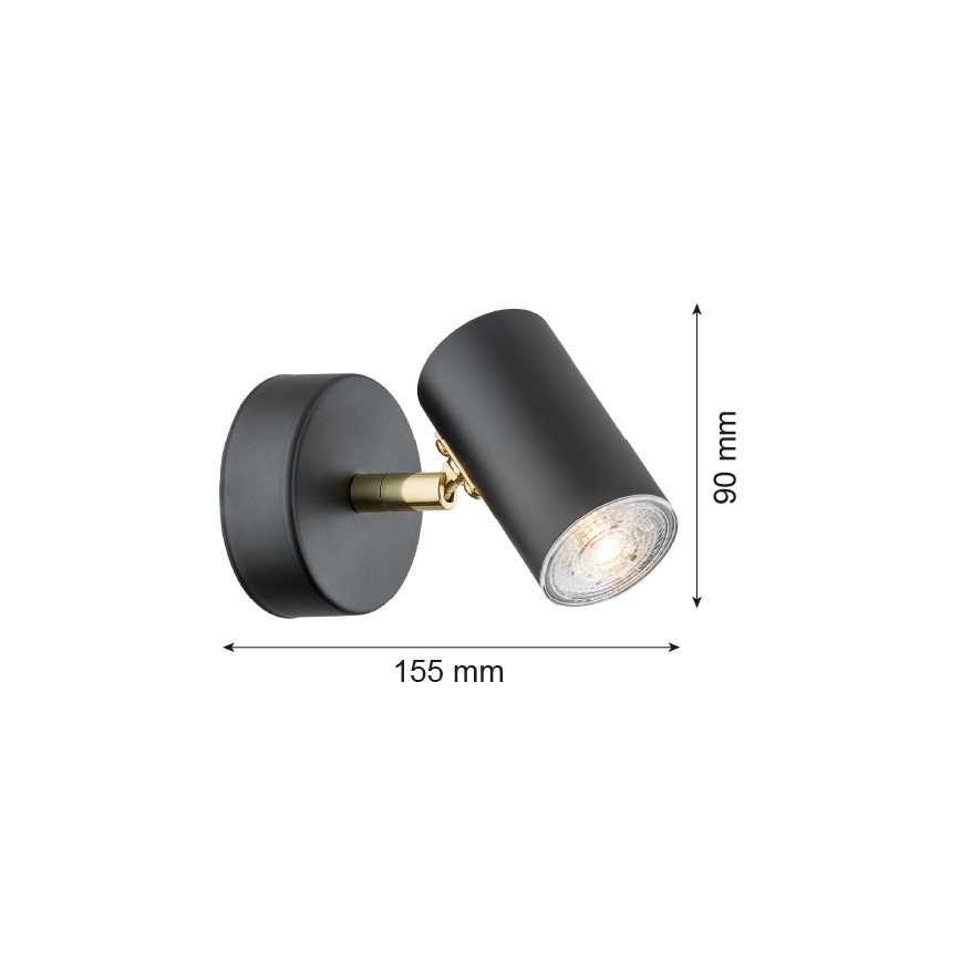 Argon 4210 - Spot de plafond LAGOS 1xGU10/5W/230V noir/laiton