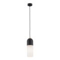 Argon 4213 - Lampadario su corda BURGOS 1xE27/15W/230V nero