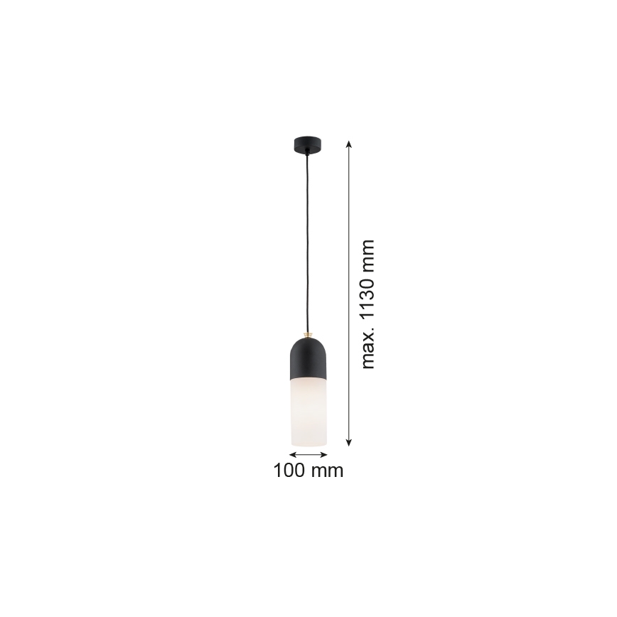Argon 4213 - Suspension filaire BURGOS 1xE27/15W/230V noir