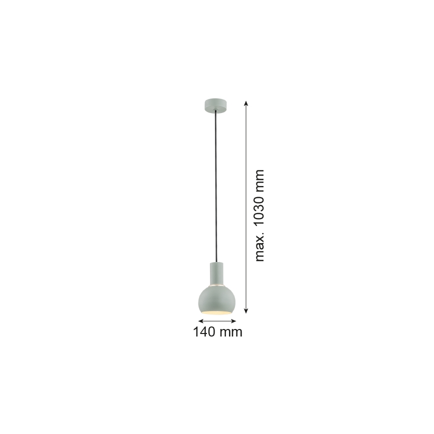 Argon 4214 - Suspension filaire SINES 1xE27/15W/230V vert