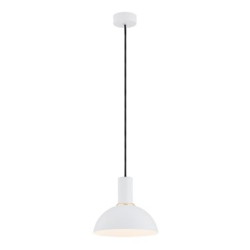 Argon 4220 - Lampadario a sospensione con filo SINES 1xE27/15W/230V d. 28 cm bianco