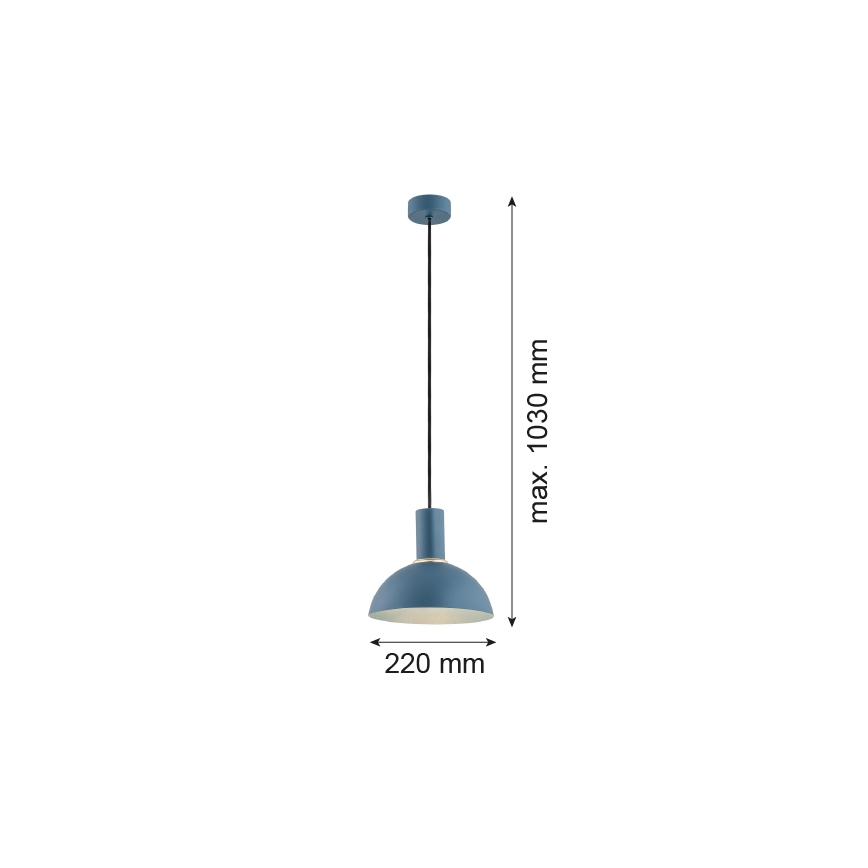 Argon 4221 - Hängeleuchte SINES 1xE27/15W/230V Durchschn. 28 cm blau