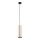 Argon 4246 - Lampadario su filo LINEA 1xE27/15W/230V ottone/nero