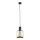 Argon 4248 - Lampadario a sospensione con filo HERMAN 1xE27/15W/230V ottone/nero