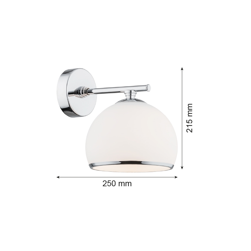 Argon 4254 - Applique murale MARBELLA 1xE27/15W/230V chrome brillant