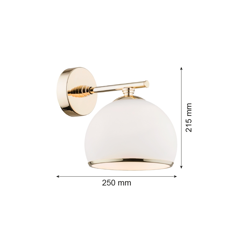 Argon 4255 - Applique murale MARBELLA 1xE27/15W/230V laiton