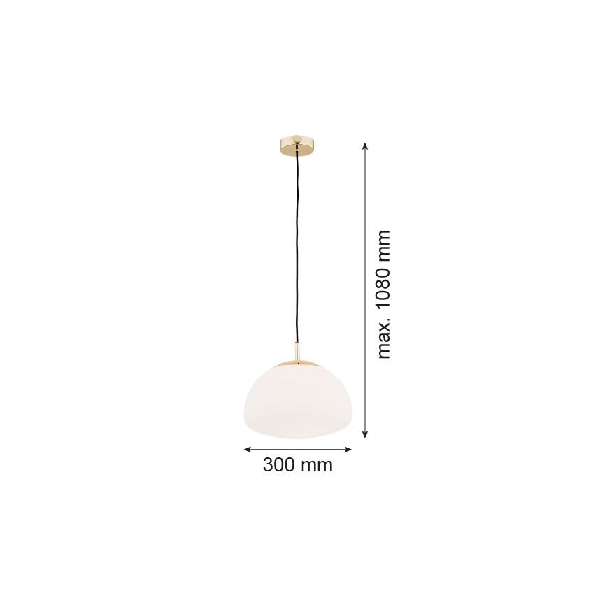 Argon 4316 - Lampadario su filo TRINI 1xE27/15W/230V ottone