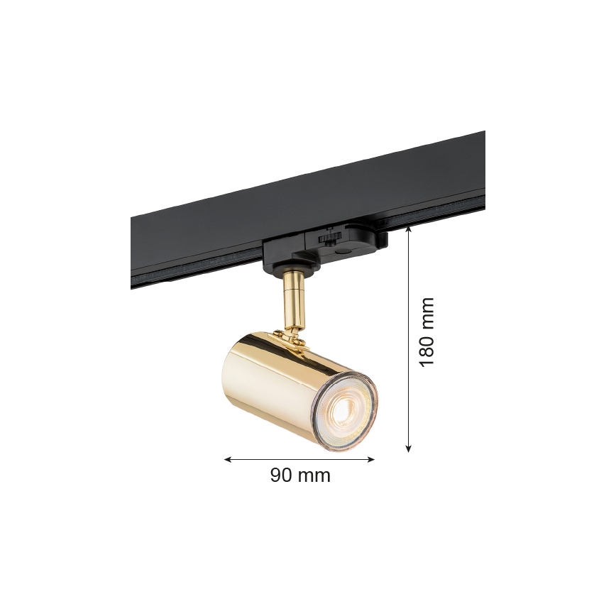 Argon 4328 - Spot sur rail HORTA 1xGU10/5W/230V laiton