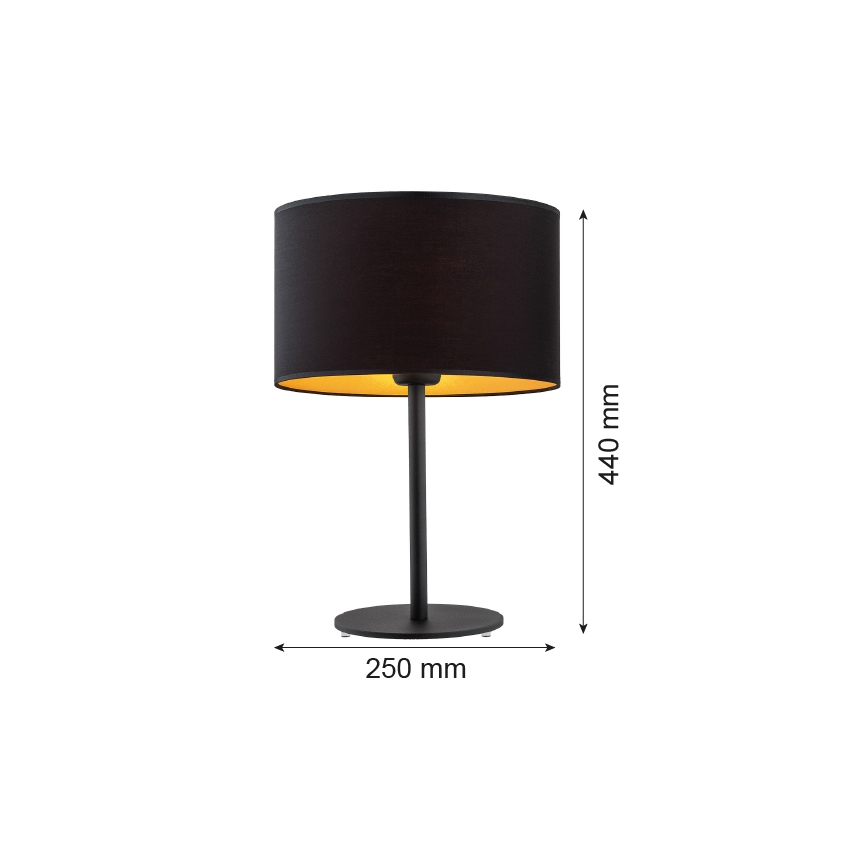 Argon 4342 - Tischlampe KARIN 1xE27/15W/230V schwarz